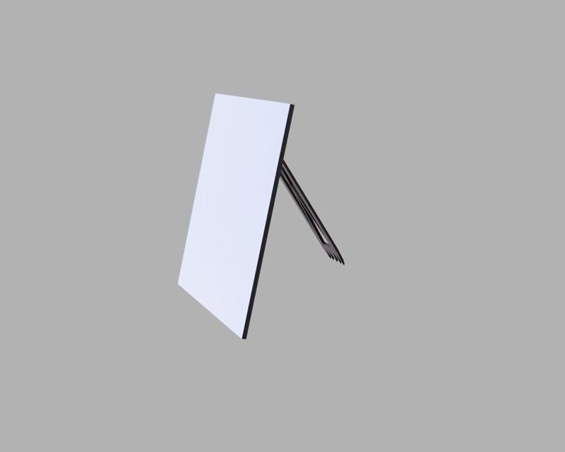 Reflector with stand for solar panel