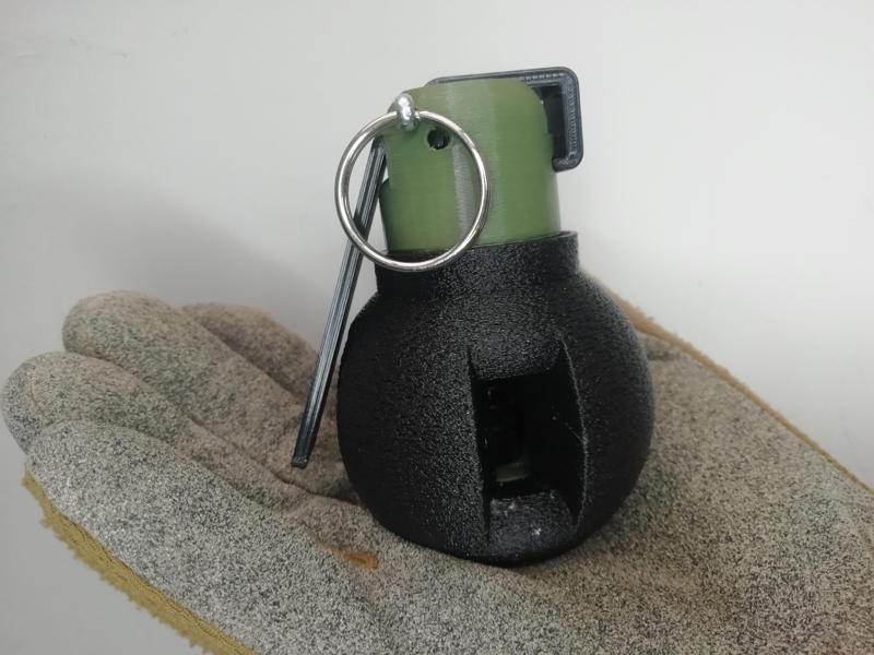 Airsoft Grenade Impact Cap Gun Ring Sound Grenade "Meteorite" Reusable Grenade