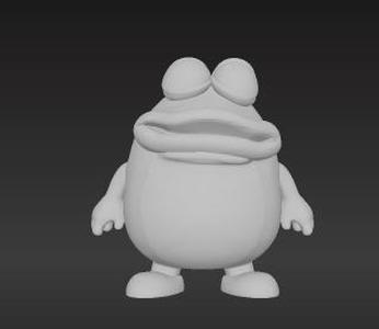 Charming Blue Buddy Model 18cm Tall - Fan Art Collectible for Enthusiasts