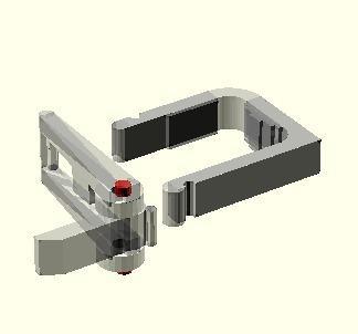 Parametric fast-clamp OpenSCAD library for K8200/3Drag