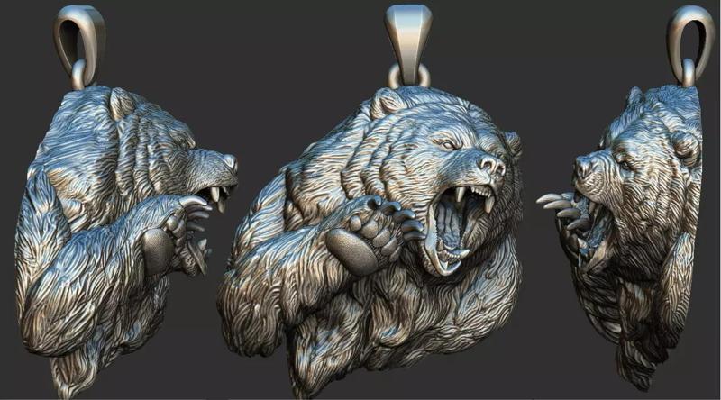 Bear Attack Pendant