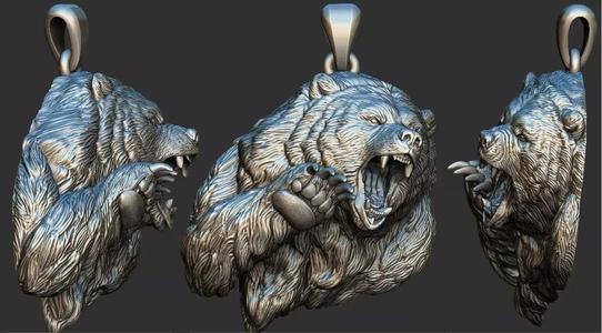 Bear Attack Pendant