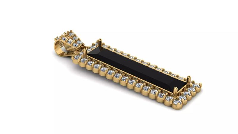 BLUE SAPPHIRE HEART LOCKET SET 3D PRINTABLE MODEL