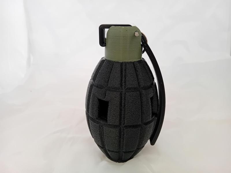 Airsoft Grenade Mills Bomb Impact Conventional Fuze Cap Gun Ring Sound Grenade "Meteorite" Reusable Grenade