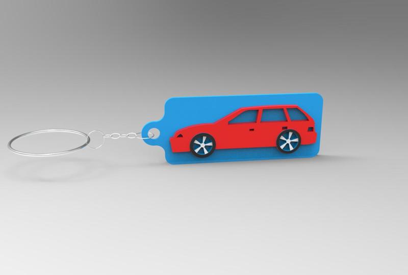 Suzuki Cultus 3D Keychain – Classic Hatchback Miniature