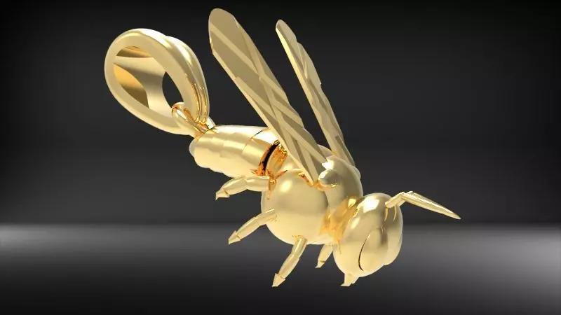 Bee Pendant charm necklace