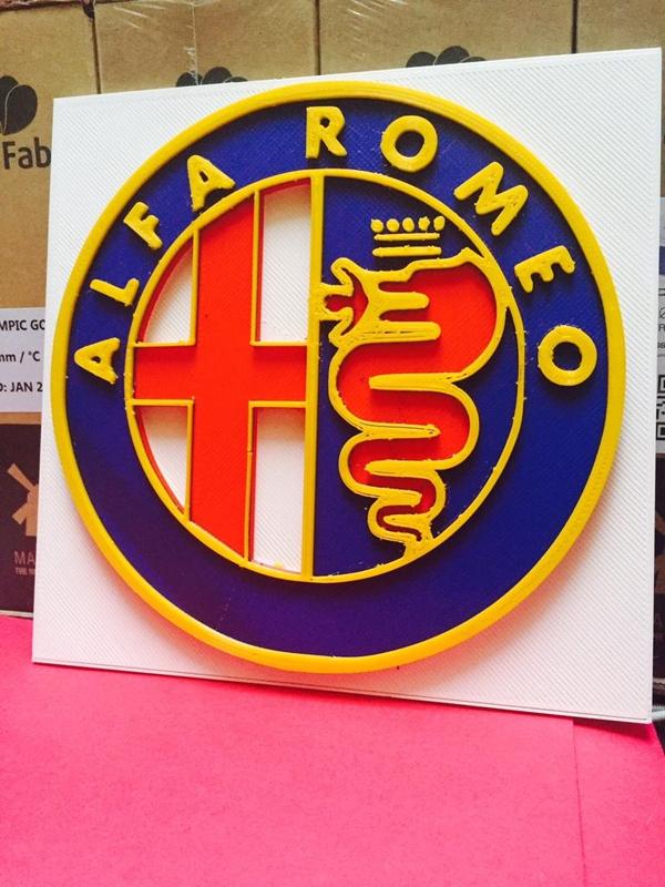 Alpha romeo 3D logo