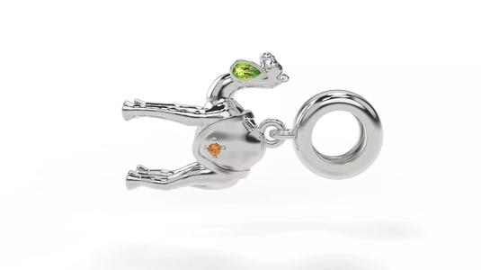 Camel Charm with Gems