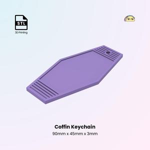 Coffin Keychain, Hotel Key Tag, Commercial Use, Custom Blank Keychain