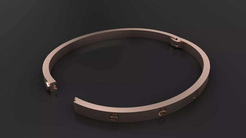 CARTIER LOVE SMALL bracelet 3D PRINT MODEL