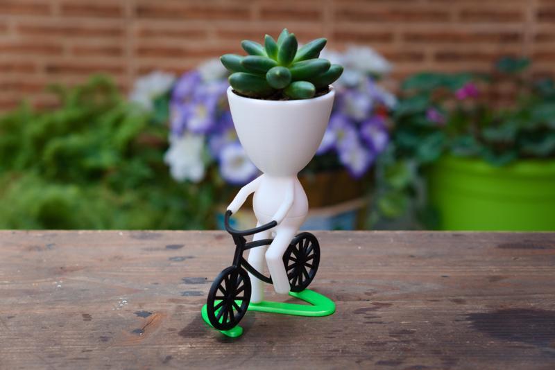 Robert Planter on bike