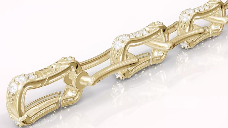 Jewelry Chain Bracelet Hook Lock Model BRT02