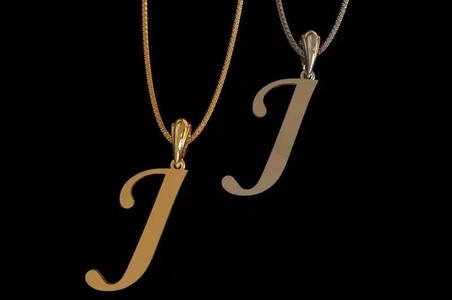 Letter J NECKLACE