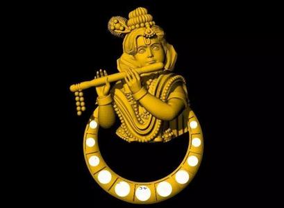 Krishna Pendant 3dm file