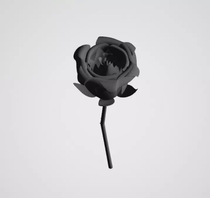 realistic 3d rose flower
