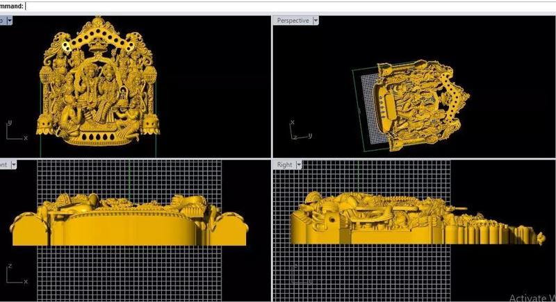 ram pariwar lakshman kalyanam gold silver pendent locket
