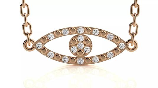 Evil Eye  pendant 3dm stl render details