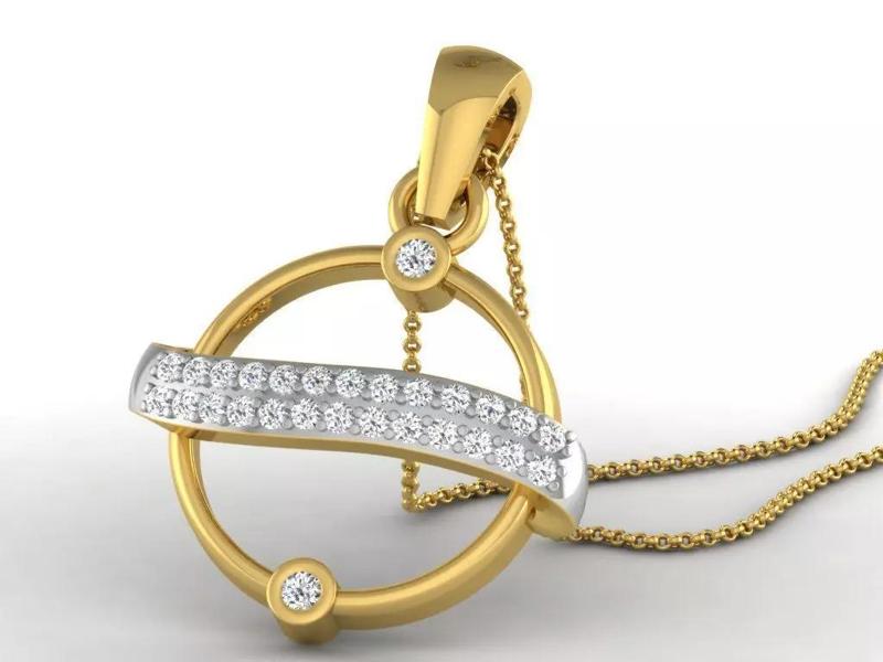 Jewelry 3D Models with render and 3dm  stl - DP-5860