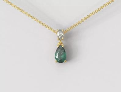 Pear Gemstone Pendant
