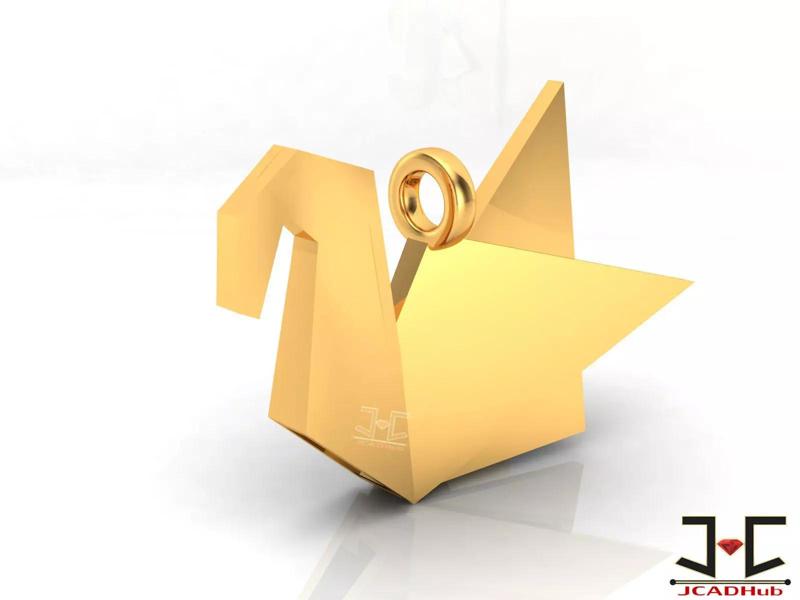 0232 - Stylish Swan Pendant for Women - JCADHub