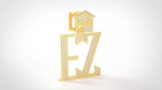 Model 1075  Pave Trap House EZ Plate Diamond Pendant