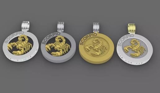 4 model of SCORPIO  pendant