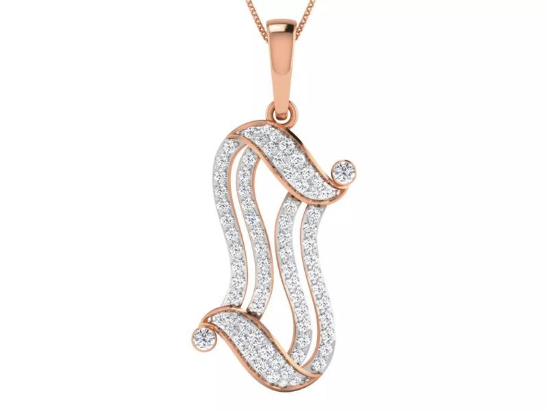 High Jewelry Pendant Earrings Set 3dm stl obj mtl gltf glb