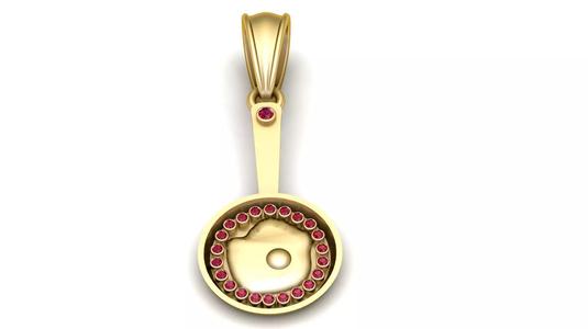 frying pan  inspired pendant model