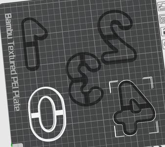Full Set Of Numbers Cookie Cutters