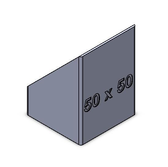 Cutting template 45° and 90° stuctural pipe 50x50mm