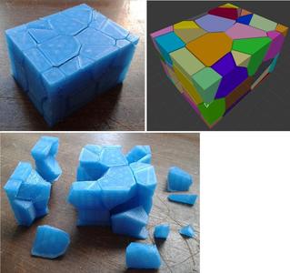 Test print for 3D FIB microstructure