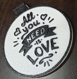 Beatles All You Need Is Love Pendant