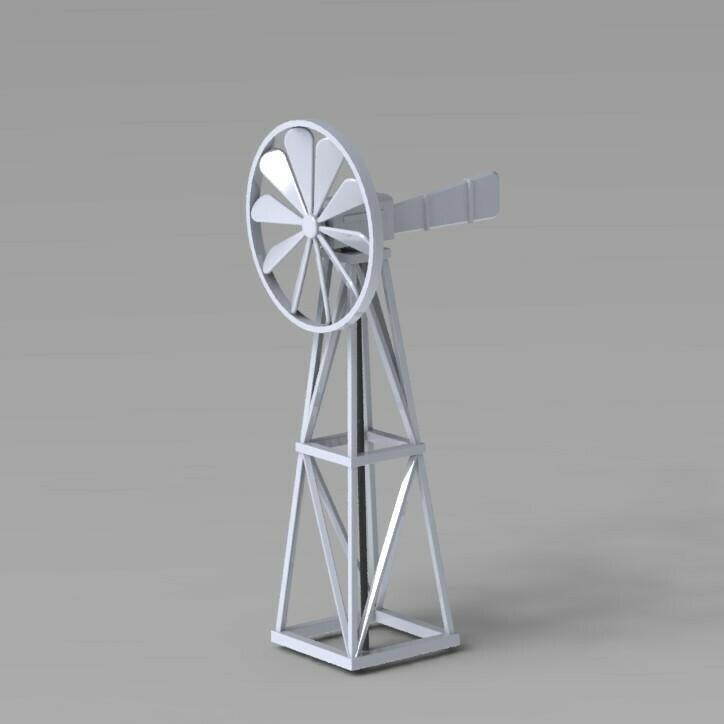 WIND TURBINE SLOT TRAIN DIORAMA DECORS 1/32 AROMUR