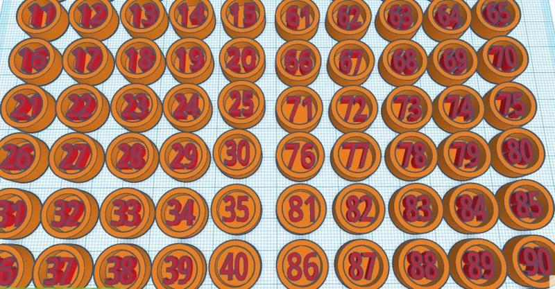 Complete Bingo Numbers