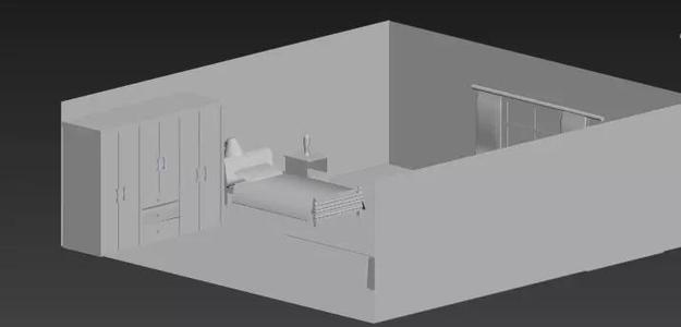 Bedroom room with bed in it
