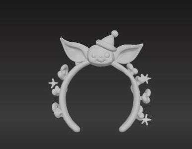 Charming Labubu Figure Accessory: Seasonal Alien-Inspired Headband for Collectible Dolls - Digital