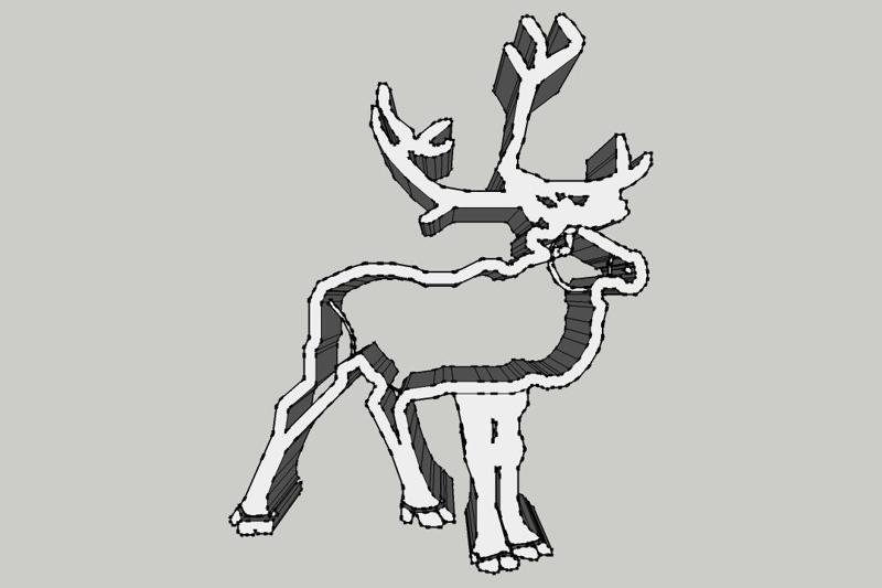 Cookie Cutter - Reindeer / Take away piece reinder