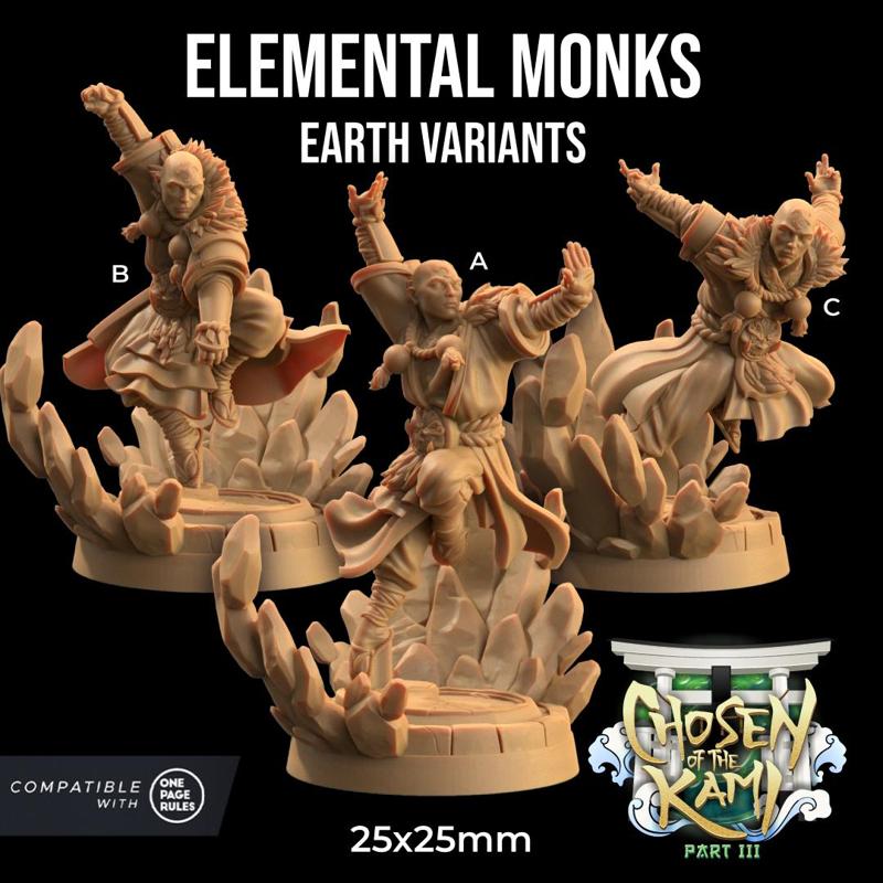 Elemental Monks | PRESUPPORTED | Chosen of the Kami Pt. III