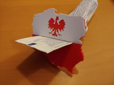 Mapa Polska Poland Map Toothpaste Squezzer