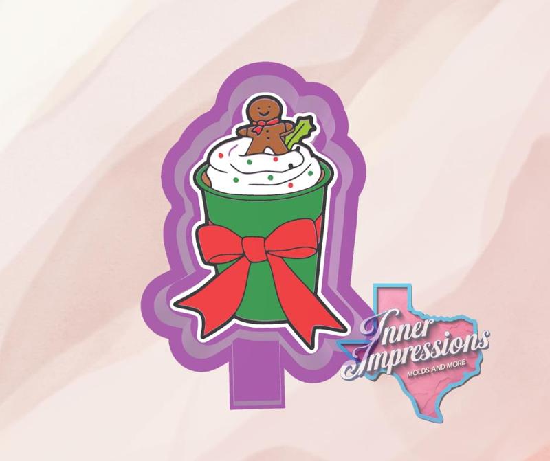 Gingerbread Coffee Cup Freshie Mold