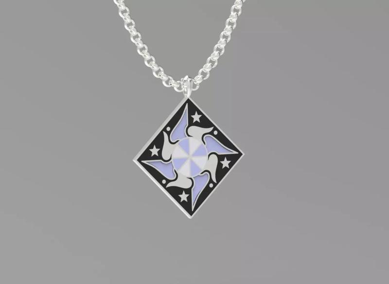 Pedant Tolkien icon house Thingol or Elos 3D printable model