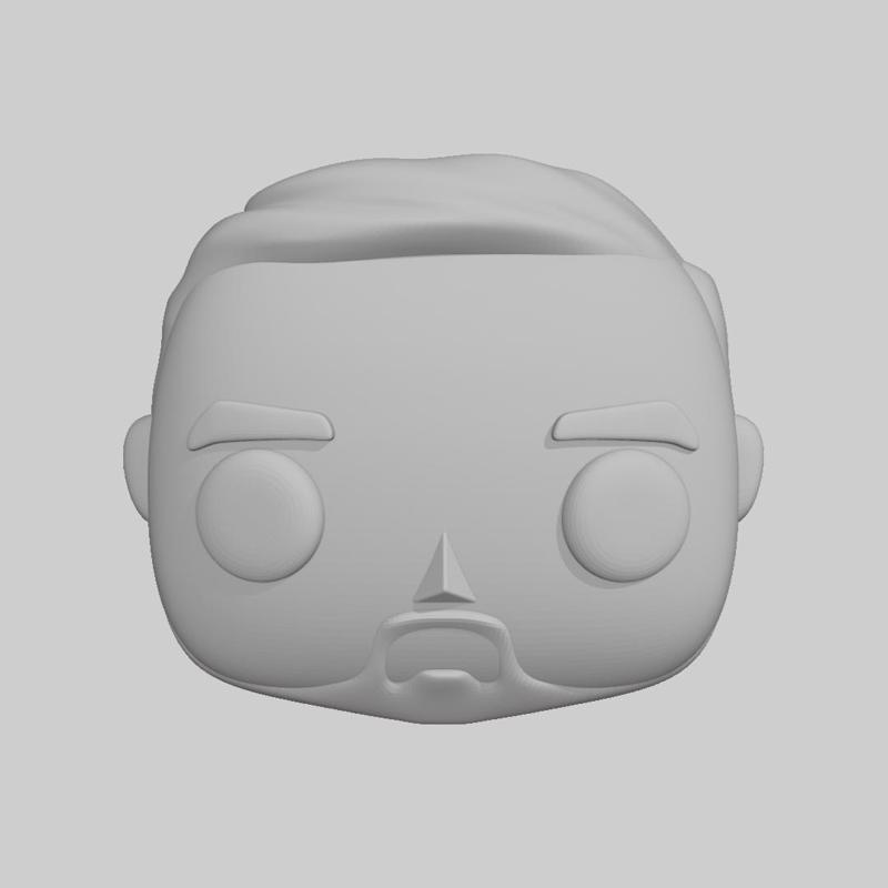 Pop - Head Man head beard hair side hair