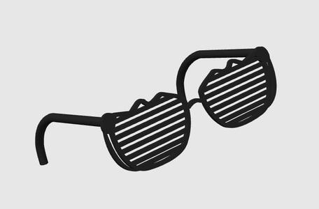 Party Eyeglasses frame unique designed serial number 2 by Alexandra Gubacsi
