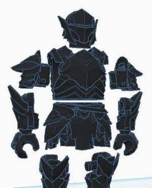 SKYRIM MEGA EBONY ARMOR