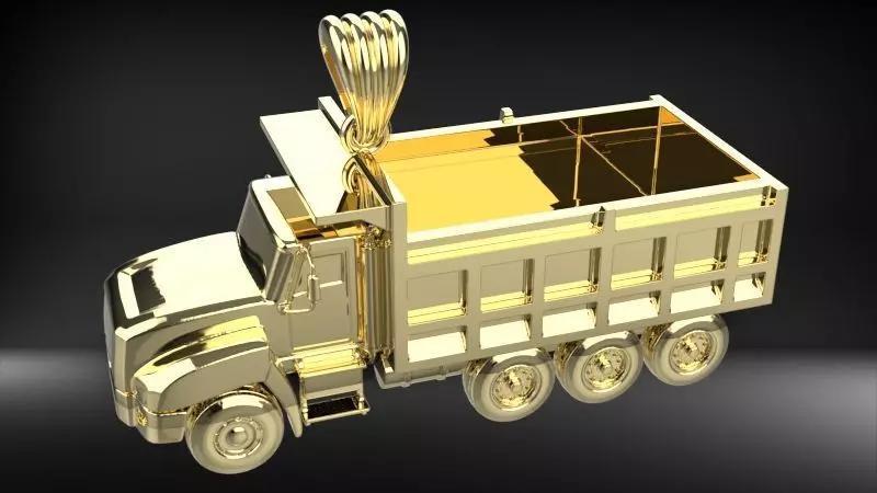 Small Truck Pendant Necklace Charm Jewelry