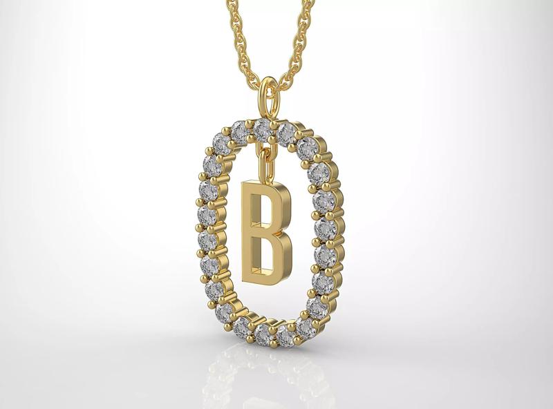 Pendant Letter B