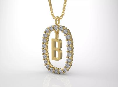 Pendant Letter B