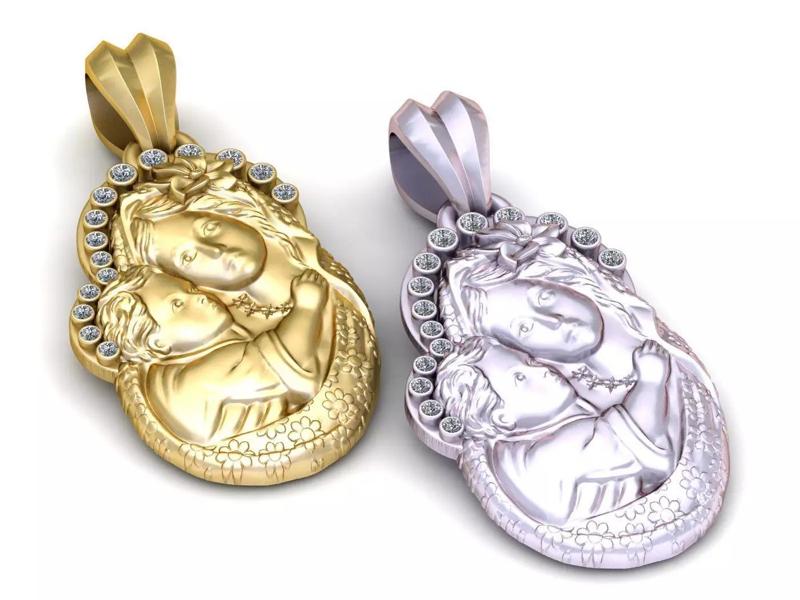 MOM AND BABY PENDANT