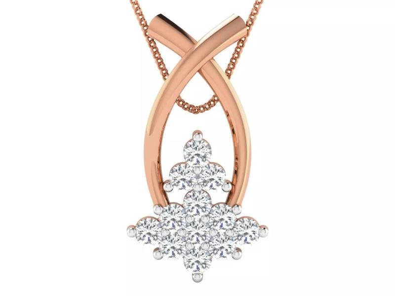 High Jewelry Pendant Earrings Set 3dm stl obj mtl gltf glb
