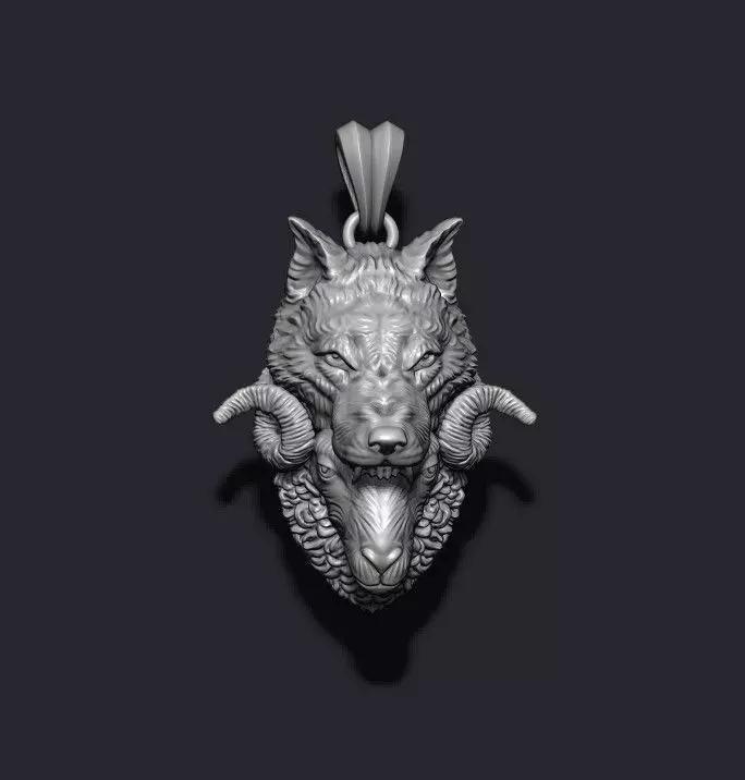 Sheep wolf pendant